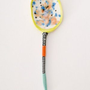 Colored ceramic spoon